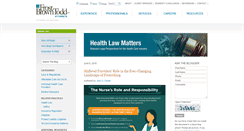 Desktop Screenshot of healthlawmattersblog.com